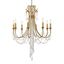 Arcadia Antique Gold 8-Light Chandelier with Hand Cut Crystal