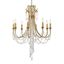 Arcadia Antique Gold 8-Light Chandelier with Hand Cut Crystal