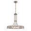 Elegant Brushed Nickel & Crystal 8-Light Chandelier