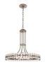 Elegant Brushed Nickel & Crystal 8-Light Chandelier