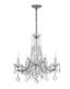 Polished Chrome Mini Crystal 5-Light Candle Chandelier