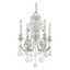 Olde Silver Mini Chandelier with Clear Spectra Crystals