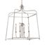 Sylvan Polished Nickel Crystal 4-Light Taper Candle Chandelier