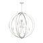 Sylvan Elegance 8-Light Polished Nickel & Crystal Chandelier