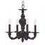 Venetian Bronze 4-Light Mini Crystal Chandelier