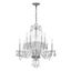 Polished Chrome Mini Crystal 10-Light Chandelier