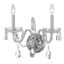 Polished Chrome Two-Light Sconce with Clear Swarovski Crystals