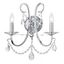 Polished Chrome 2-Light Sconce with Clear Crystals