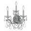 Elegant Chrome 3-Light Dimmable Sconce with Crystal Accents