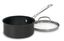 1.5 Quart Black Aluminum Non-Stick Saucepan with Lid