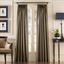 Bronze Faux Silk 120" Pinch Pleat Curtain Panel