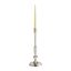 Contemporary Modern Gray Nickel Aluminum Candle Lantern