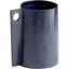 Blue Glass and Leather 10" Contemporary Table Vase