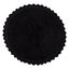 DII Black Crochet 27.5" Round Non-Skid Bath Rug