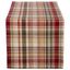 Cabin Plaid Cotton Fall Thanksgiving Table Runner, 72 x 14"