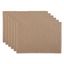 Rustic Brown Cotton Ribbed Rectangular Placemat Set of 6