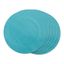 Teal Round PVC Doubleframe Placemat Set, 13.75"