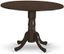 42" Round Espresso Wood Extendable Dining Table