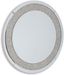 Kingsleigh Silver Round Beaded Crystal Accent Mirror