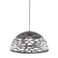 Coral Branch Inspired 16" Grey Glass Bowl Pendant Light