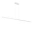 Sleek 36" Black Modern LED Ceiling Pendant with White Acrylic Diffuser