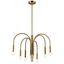 Traditional Black Brass 6-Light Candle Chandelier