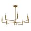 Aged Brass 32" 8-Light Taper Candle Chandelier