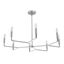 Colette 32" Chrome 8-Light Candle Style Chandelier