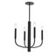 Eleanor Transitional 4-Light Black Candlestick Chandelier