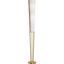 Modern Brass Floor Lamp with White Cone Shade, 61 Inches