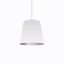 Modern Black 20" Drum Pendant Light with White Shade