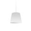 Matte Black Modern Drum Pendant with White Shade - 14"x48"