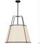 Black and Cream 24" Modern Drum Pendant Light