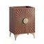 Daylight 24" Walnut and Brass Bathroom Vanity Cabinet