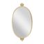 Elegant Gold Oval Wood Wall Mirror 15" x 28.6"