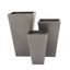 Gray Iron Trapezoidal Indoor/Outdoor Planter Set of 3