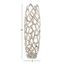 Silver Coral Open Design Aluminum Floor Vase