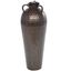 Mediterranean Bronze 28" Tall Hammered Metal Floor Vase