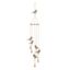 Gold Metal Bird Windchime with Glass Beads and Bells