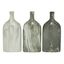 Gray Faux Marble Ceramic Decorative Vase Set, 6" x 3" x 13"