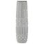 Gray Ceramic Eclectic Decorative Floor Vase with Patterns, 22"