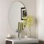 Elegant Oval Frameless Vanity Mirror with Deep Bevel