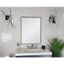 Rectangular Silver Bathroom Vanity Mirror with Premium Glass