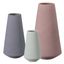 Elegant Pink Ceramic Cone Centerpiece Vase 12"