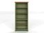 Sage Green and Fruitwood 72" Adjustable 5-Shelf Bookcase