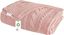 Cameo Pink Organic Cotton Cable Knitted Throw Blanket 50x70 Inches