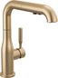 Champagne Bronze Single Handle Pull-Out Kitchen Faucet