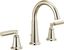 Brilliance Polished Nickel Dual Handle Bathroom Faucet