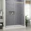 Delta Commix 60" x 76" Frameless Nickel Sliding Shower Door