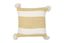 Plush Square Space-Themed Cotton Cushion with Mustard Tassels